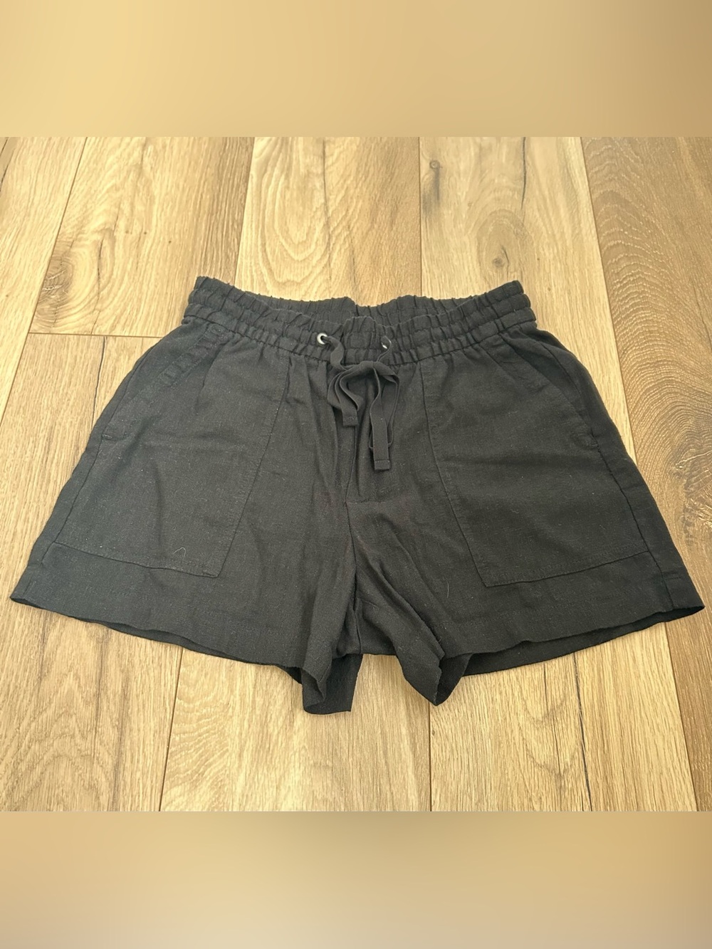 GAP Black Elastic Drawstring Women's Casual Shorts